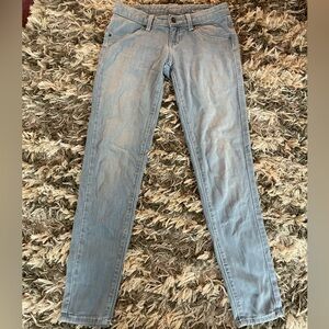 Y2K Carmar Light Blue Faded Skinny Jeans Size 24